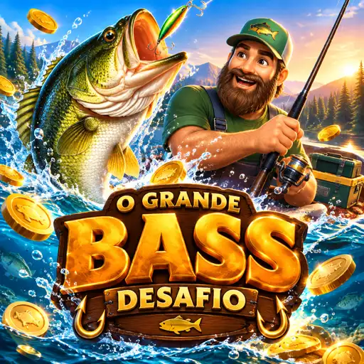 Capa do slot Big Bass Bonanza com pescador e peixes de dinheiro