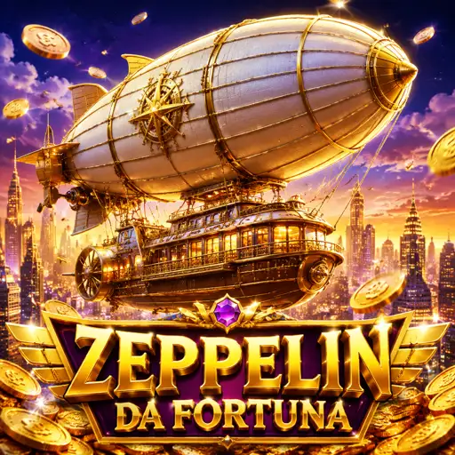 Dirigível subindo com curva de multiplicador no crash game Zeppelin